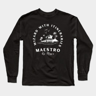 Wizard With Itineraries Maestro of Maps Long Sleeve T-Shirt